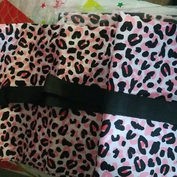 Tennis & Badminton Bag Pink Leopard set of 3 - Picture 4 of 4